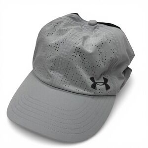 Under Armour Breathe Open Back Performance Hat Grey Black Ponytail Sample Cap